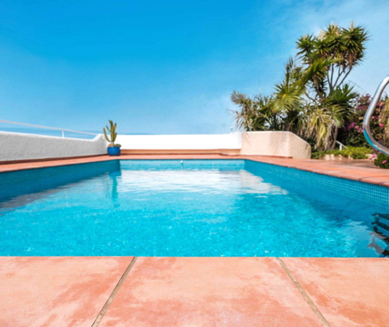 Pool and entertainment area image 2