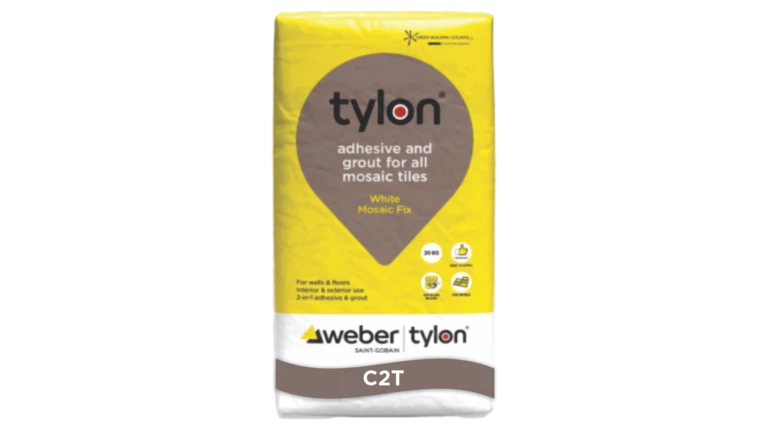 Adhesive and grouting for the fixing and grouting of mosaic tiles
